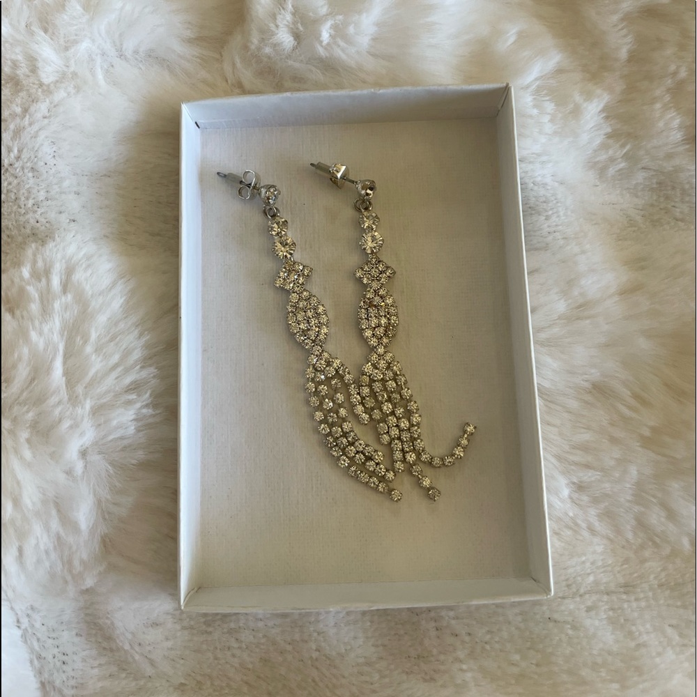Crystal earrings chandelier style